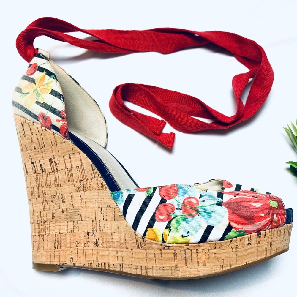 Wrap Around Wedge Sandals